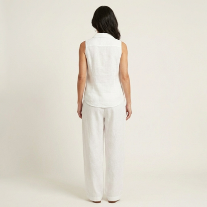 Honorata | Conjunto de Top Cruzado y Pantalón Ancho
