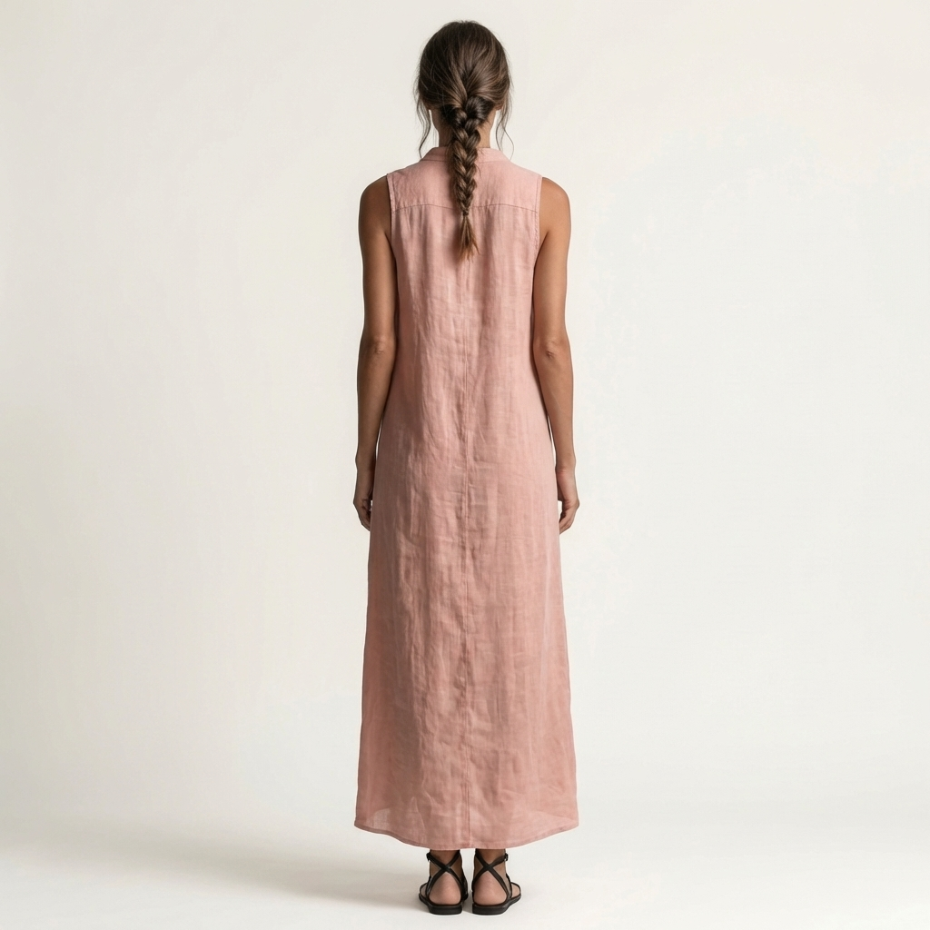 Ruperta | Vestido Largo con Capucha y Botones