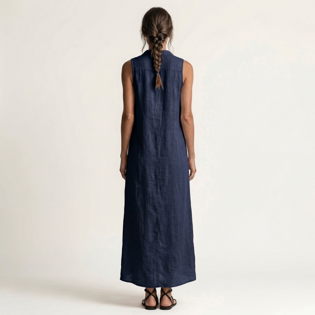 Ruperta | Vestido Largo con Capucha y Botones