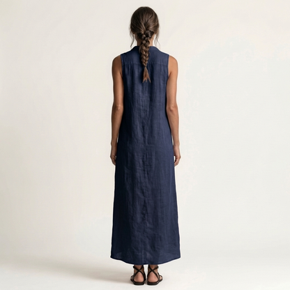 Ruperta | Vestido Largo con Capucha y Botones