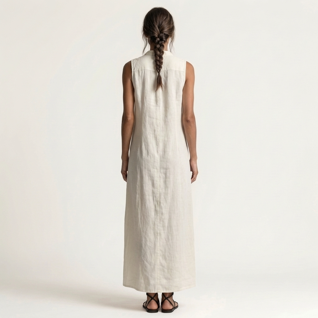 Ruperta | Vestido Largo con Capucha y Botones
