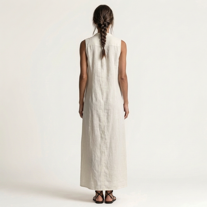 Ruperta | Vestido Largo con Capucha y Botones