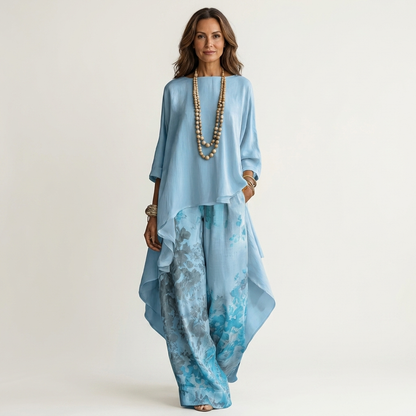 Carola | Conjunto de Túnica y Pantalón Floral
