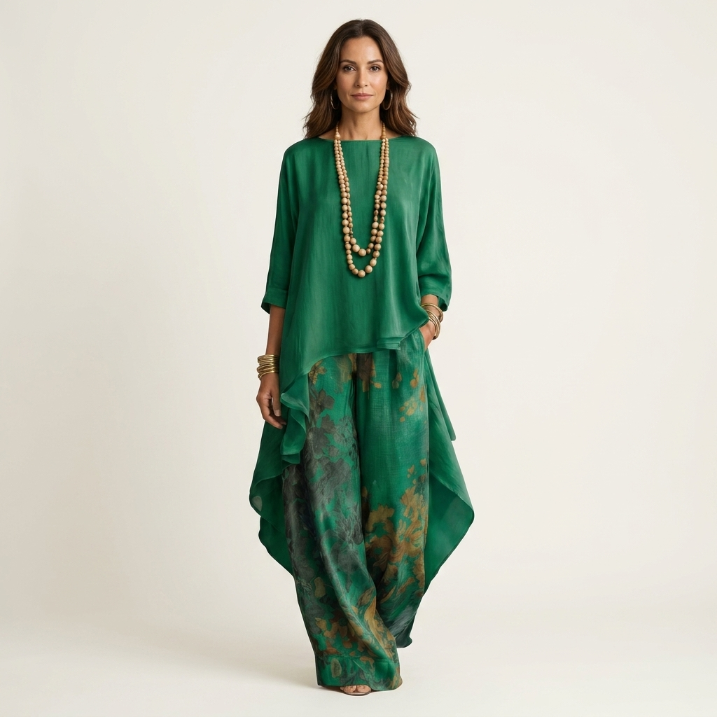 Carola | Conjunto de Túnica y Pantalón Floral