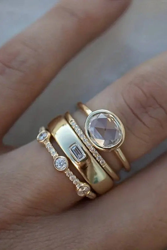 Teófila | Vintage de Oro y Circonita