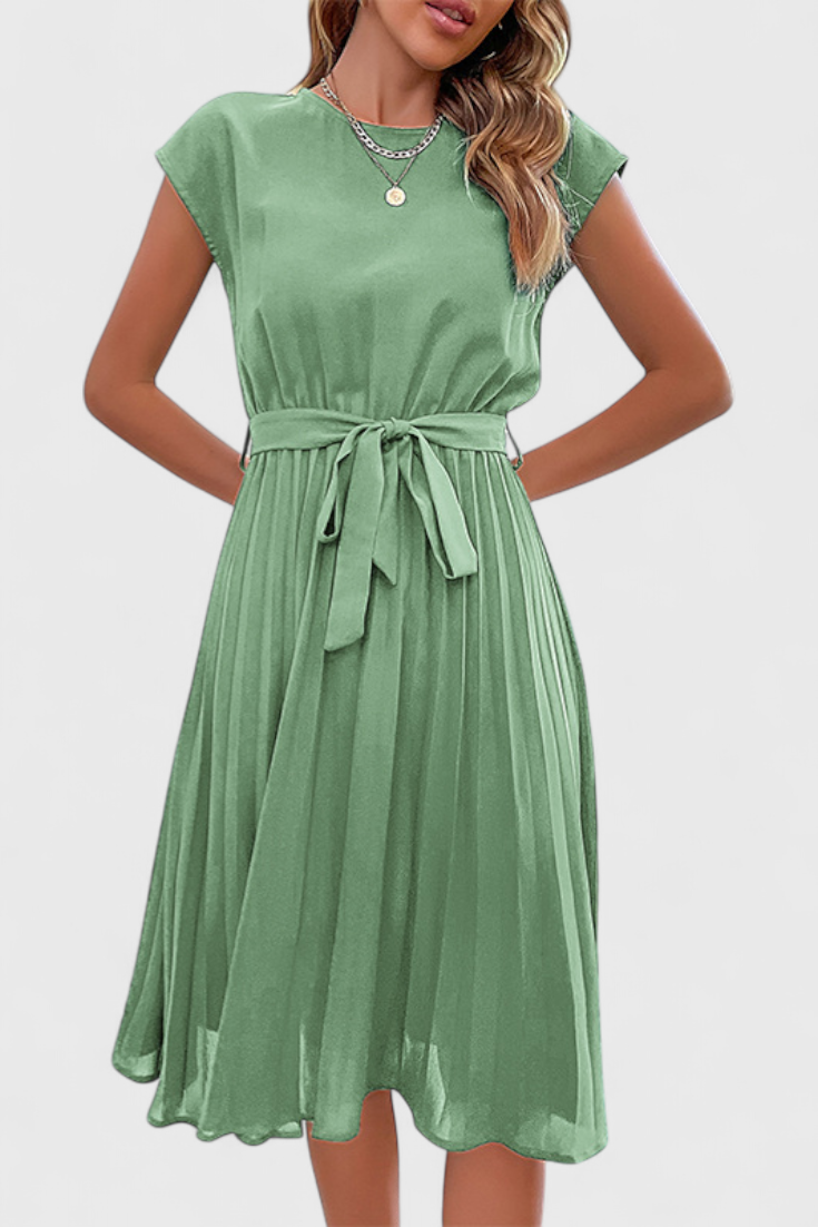 Luxie | Vestido Midi Elegante de Tejido Ligero y Corte Fluido