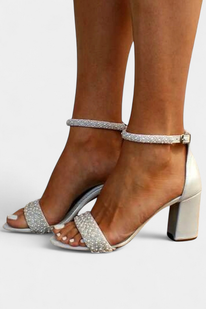 Chelsea | Sandalias de Novia con Tiras Filigrana