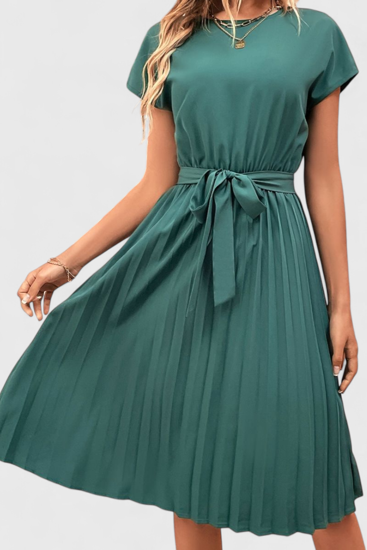 Luxie | Vestido Midi Elegante de Tejido Ligero y Corte Fluido