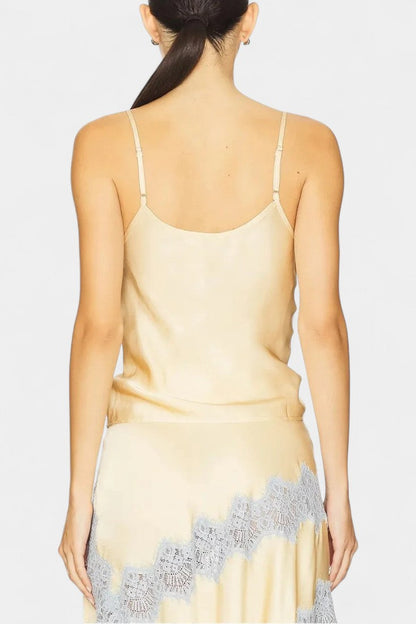 Mirren | Conjunto de Satén con Camiseta y Falda Midi