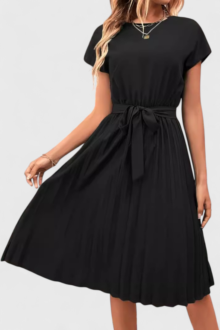 Luxie | Vestido Midi Elegante de Tejido Ligero y Corte Fluido