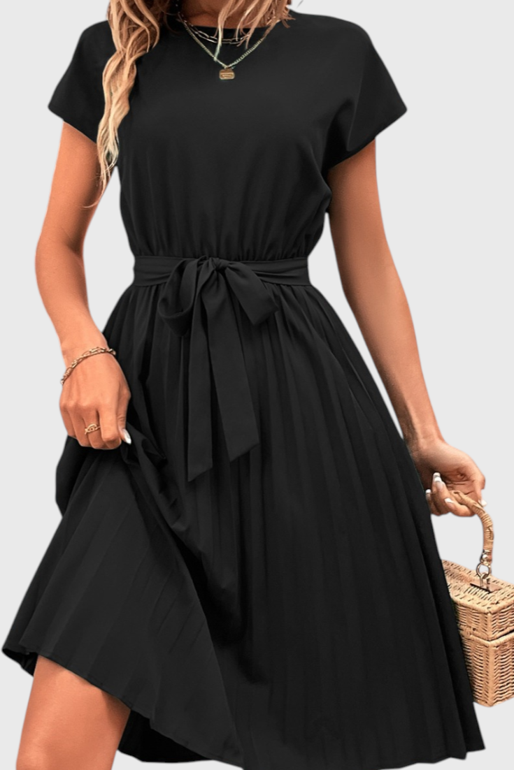 Luxie | Vestido Midi Elegante de Tejido Ligero y Corte Fluido