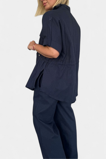 Lani | Conjunto Relaxed de Camisa y Pantalones de Algodón y Lino