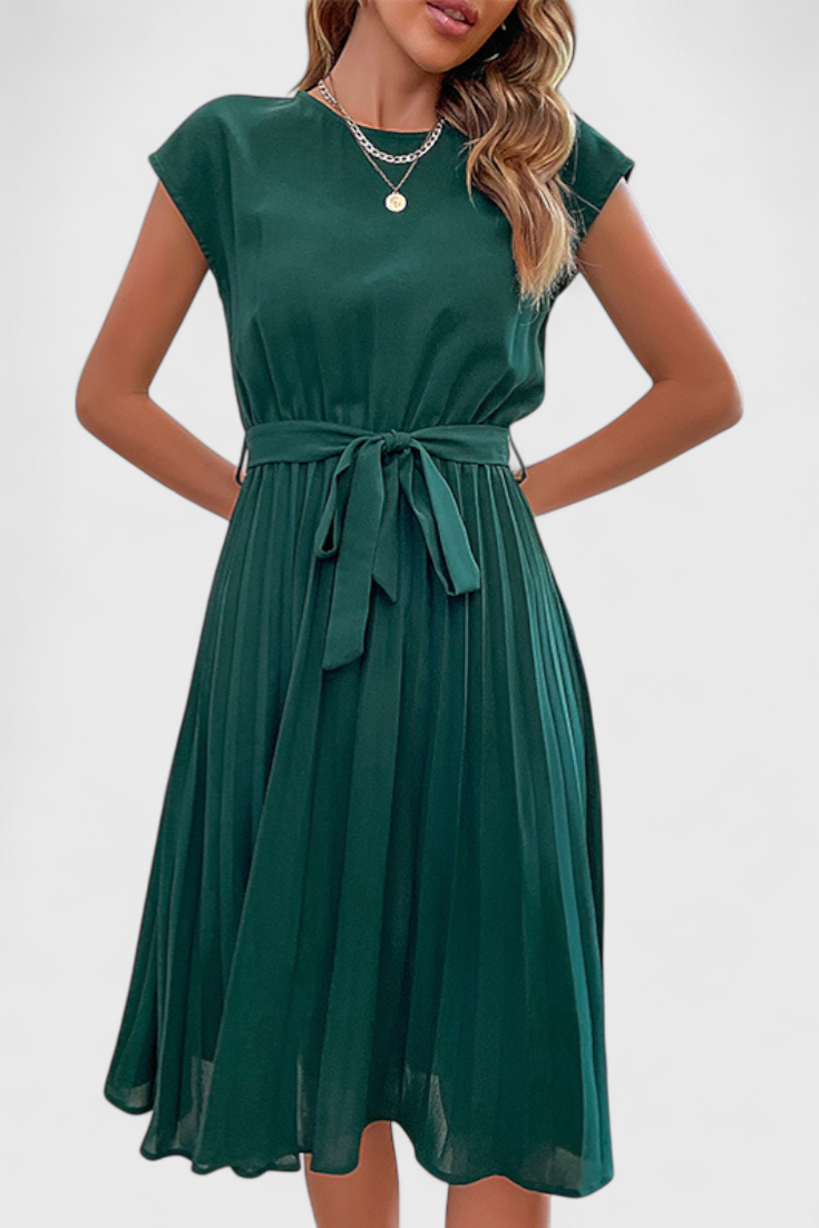 Luxie | Vestido Midi Elegante de Tejido Ligero y Corte Fluido