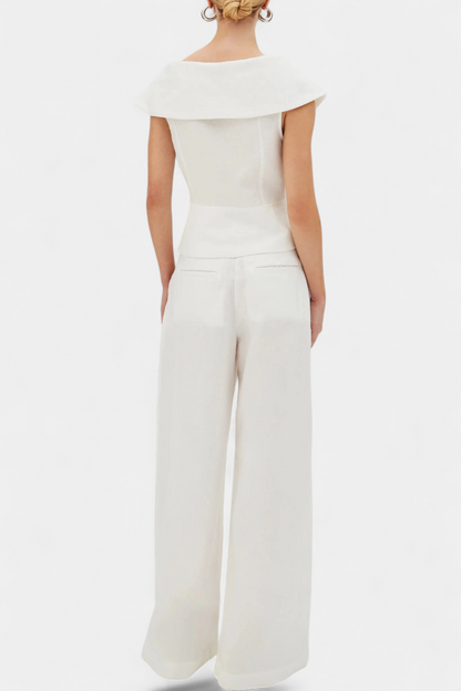 Tecla | Conjunto Top Asimétrico y Pantalón Palazzo