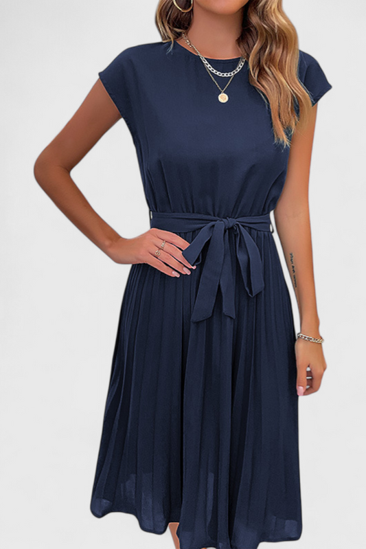 Luxie | Vestido Midi Elegante de Tejido Ligero y Corte Fluido
