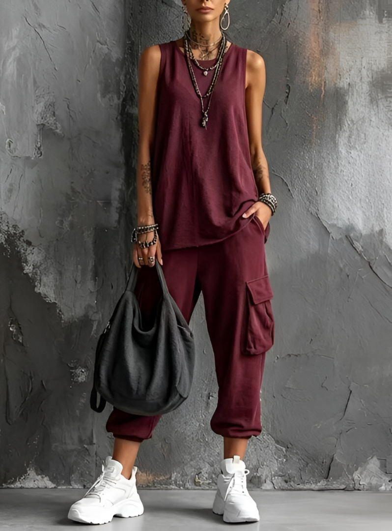 Ana-Ema | Conjunto Casual con Bolsillos