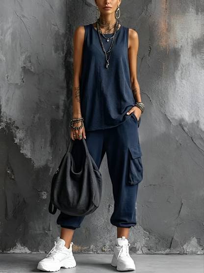 Ana-Ema | Conjunto Casual con Bolsillos