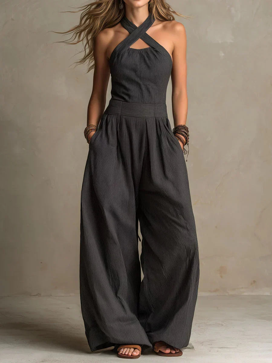Leyre | Mono Largo con Cuello Halter