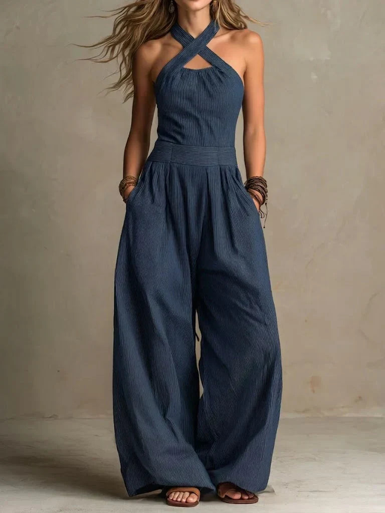 Leyre | Mono Largo con Cuello Halter