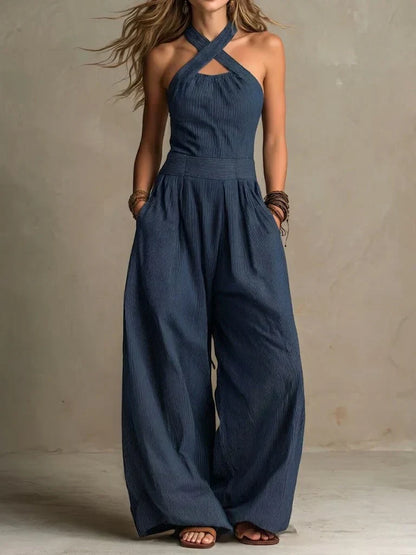Leyre | Mono Largo con Cuello Halter