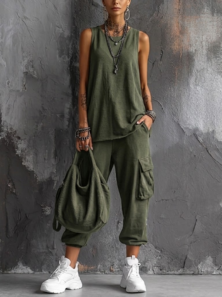 Ana-Ema | Conjunto Casual con Bolsillos