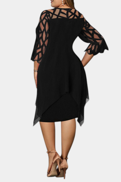 Yana | Vestido Talla Grande con Mangas de Encaje