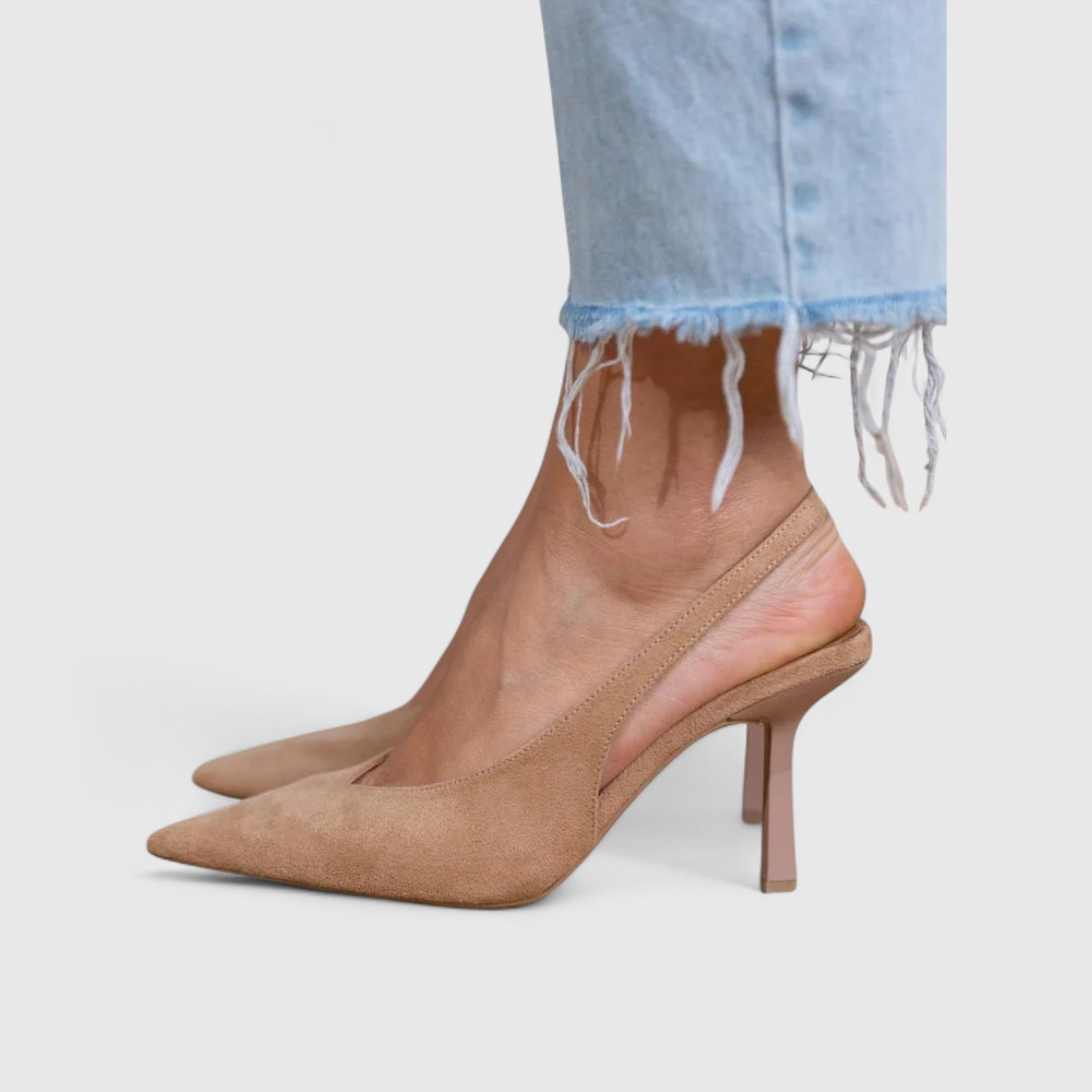 Leonor | Escarpín Slingback de Tacón Fino y Puntera Afilada