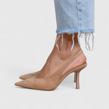 Leonor | Escarpín Slingback de Tacón Fino y Puntera Afilada