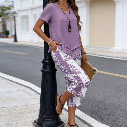 Mónica | Conjunto de Túnica y Pantalón Fluido